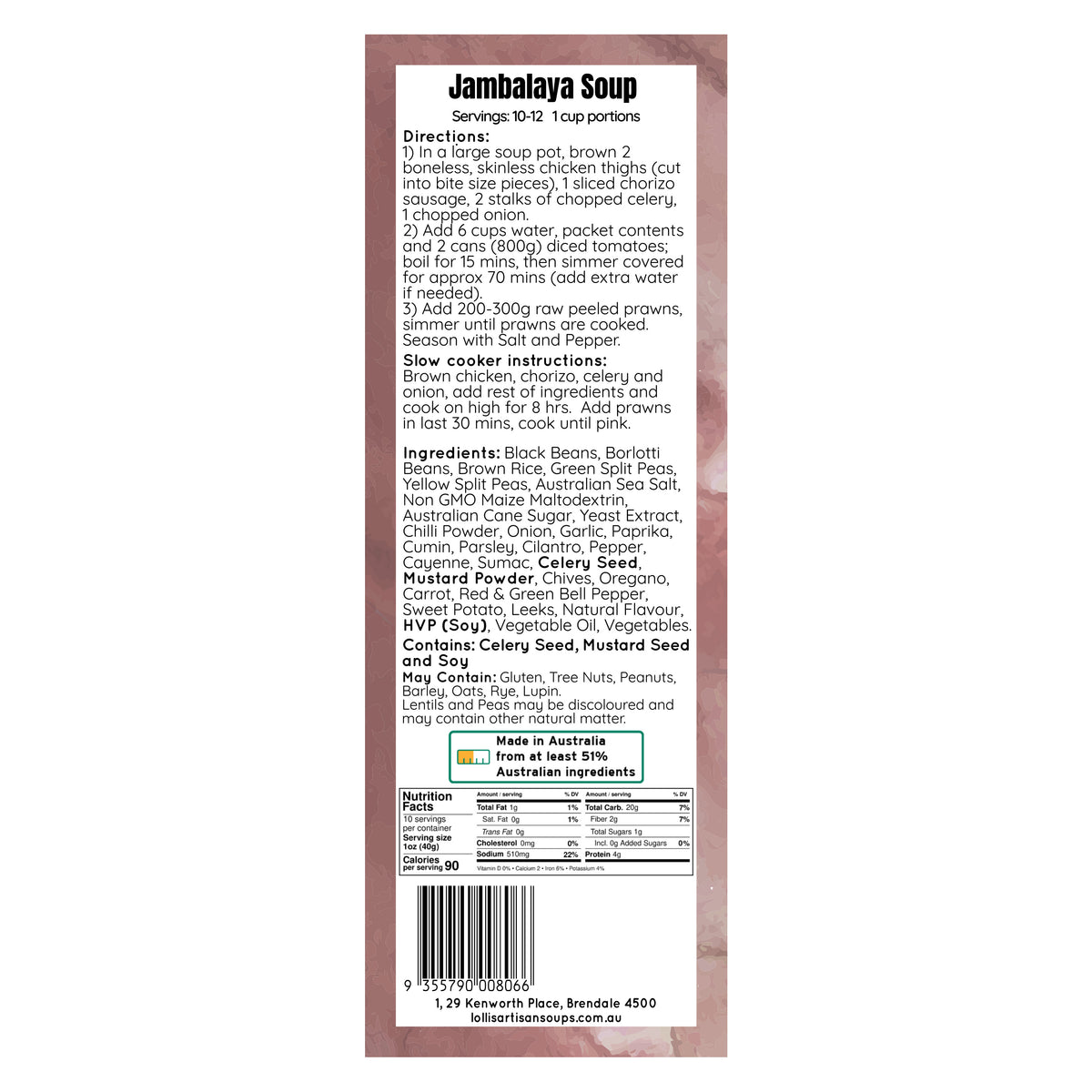 Jambalaya Soup Mix - 400g