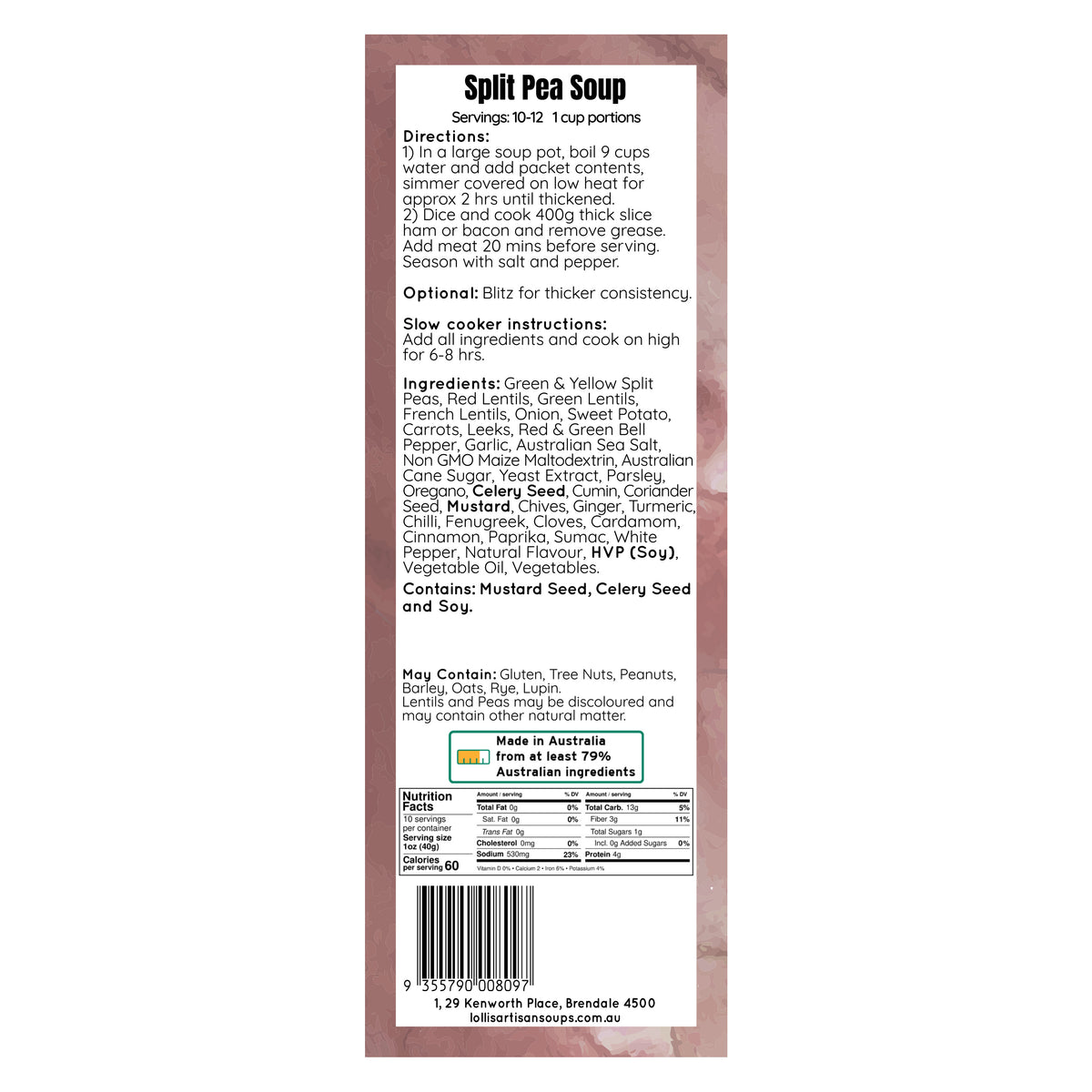 Split Pea Soup Mix - 400g