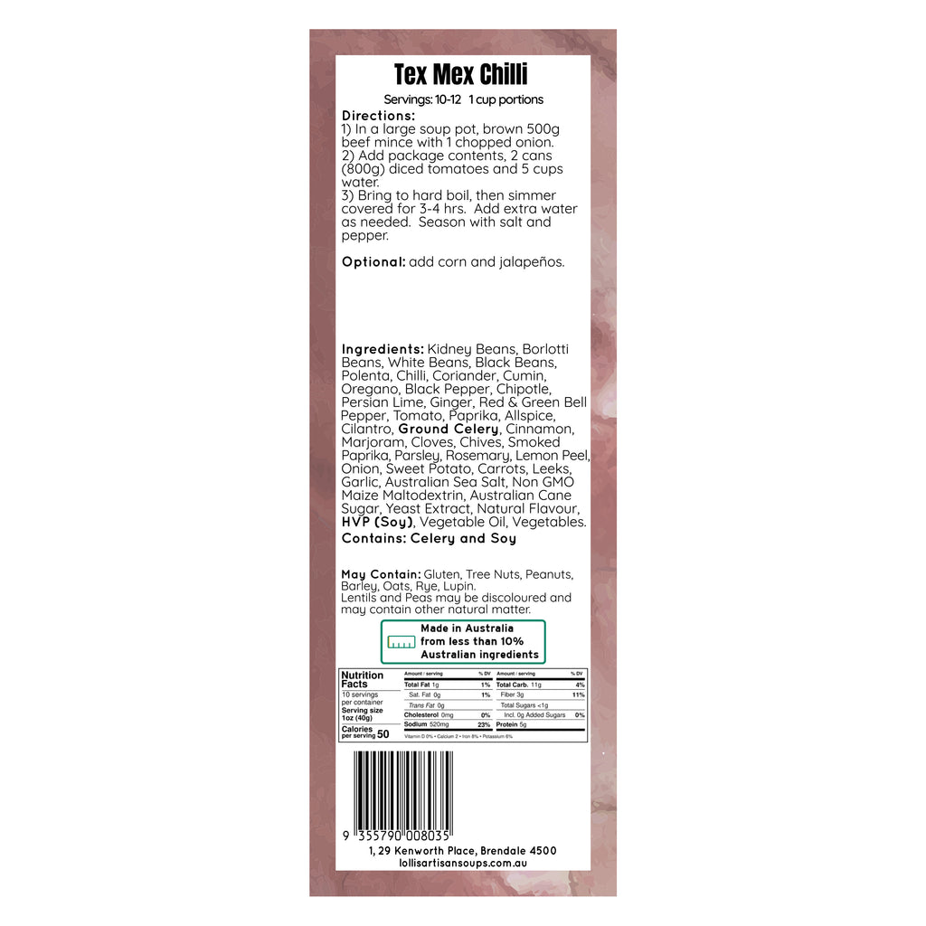 Tex Mex Chilli Mix - 400g