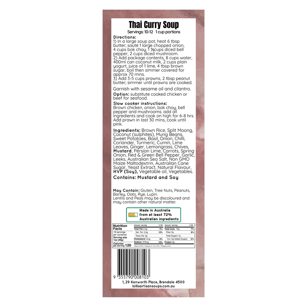 Thai Curry Soup Mix - 400g
